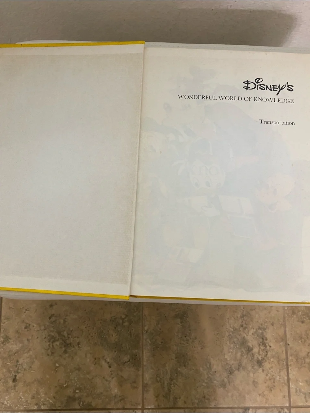 Vintage 1982 Disney's Wonderful World of Knowledge: Volume 4, Transportation